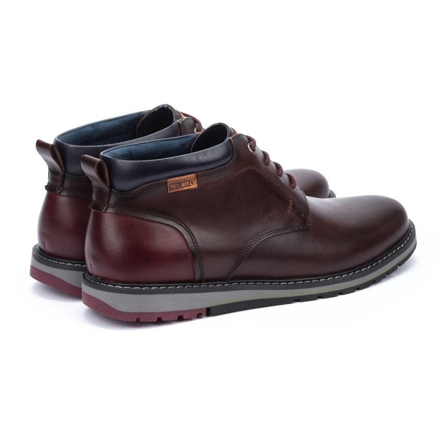 Men's Pikolinos BERNA Ankle Boots Brown | NZ A218703